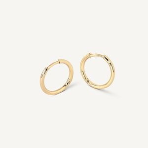 8mm Gold Huggie Hoop Earrings